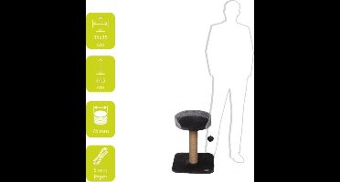 Krabpaal Trend Grove - 35 x 35 x 44 cm