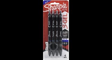 Sharpie -  Gelpennen medium punt 0.7mm - Blauw - per 4 verpakt