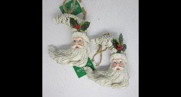 Kurt Adler - 2 stuks - Kersthanger - 8 x 8 x 5 cm - polyresin