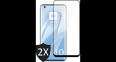 Screenprotector geschikt voor Xiaomi Mi 10 - 2x Glas Screen Protector Full Screen