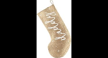 Rustic Christmas – Jute sok met opdruk Daddy