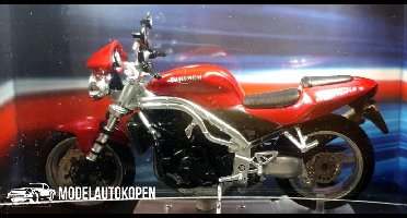 Triumph 955 Speed Triple (Rood) (12 cm) 1/24 Atlas - Modelmotor - Schaalmodel - Model motor - Miniatuurmotor - Miniatuur motor