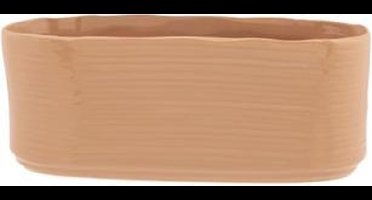 Plantenbak Zand 25x11xh10cm Ovaal Aardewerk