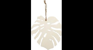 Creotime Decoratiehanger Monsterablad 20 X 19 Cm Naturel