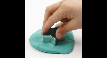 Creotime Uitstekers Bloem 2-3-4 Cm Staal Zilver 3-delig