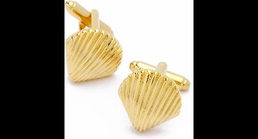 Manchetknopen - Sint Jacobsschelpen Goudkleurig