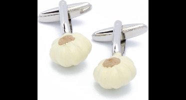 Manchetknopen - Knoflookbollen Wit