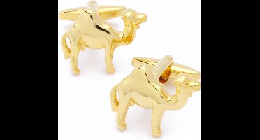 Manchetknopen - Drommedaris Egypte Goudkleurig