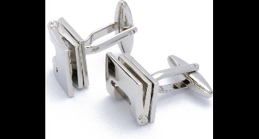Manchetknopen - Perforator Zilverkleurig