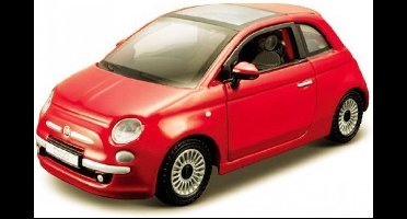 Bburago Fiat 500 2007 brons metalic schaalmodel 1:32