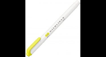 Zebra Mildliner Double-Sided Highlighter - Fine / Bold – Mild Lemon Yellow / WKT7-MLY
