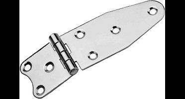 FES Marine - RVS scharnier ongelijkzijdig - 122x38x1,7mm
