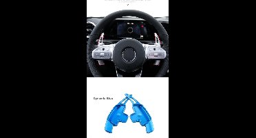 Blue Blauw Aluminium Flippers DCT DSG Paddle Shifters Geschikt Voor Mercedes A Klasse W177 V177 A180 A180d A200 A250
