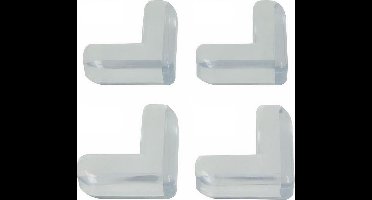 Metaltex Tafelhoekbeschermers 4,1 Cm Rubber Transparant 4 Stuks