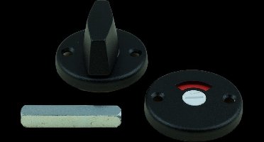 AMI WC-ROZET 3RH Rond 50mm stift 8mm zwart