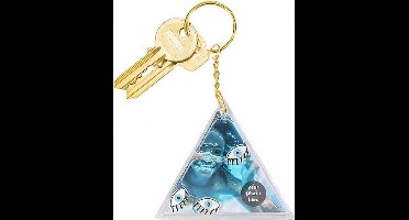 Doiy Sleutelhanger Aqua Eye 11 Cm Polycarbonaat Blauw