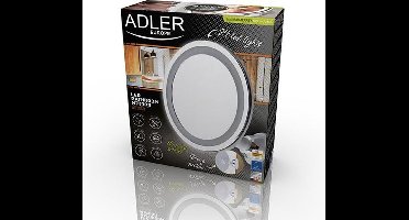 Adler verlichte make-upspiegel LED rond Ø 20 AD 2168 wit