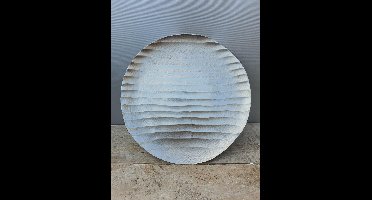 Mica Decorations Decoratief dienblad metaal,zilver D32cm