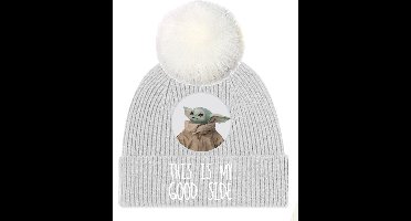Disney Star Wars - The Mandalorian Good Side Pompom Beanie muts - Grijs