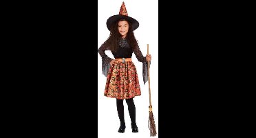 Smiffys - Vintage Witch Kinder Kostuum - Kids tm 12 jaar - Oranje