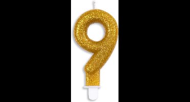 Wefiesta Cijferkaars '9' 4,4 X 7 X 1,2 Cm Wax Goud