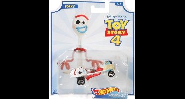 Hot Wheels Character Cars - Disney Toy Story 4 - Forky