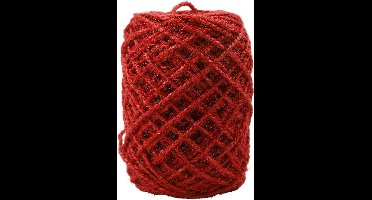 Natuurlijk hennep, dikte 1-2 mm, rood, 150 m/ 1 rol