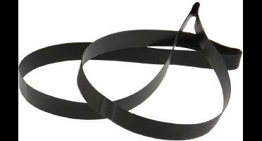 Versierelastiek Vinyl Stretch Zwart 30,5cm (50 stuks)