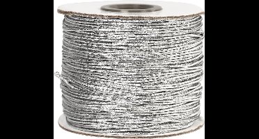 Elastisch koord, dikte 1 mm, zilver, 100 m/ 1 rol
