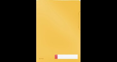 Leitz Cosy Privacy 3x Insteekmappen  - Mappen Voor Privacygevoelige Documenten a4  - Ideaal voor Thuiskantoor/Thuiswerken - Warm Geel