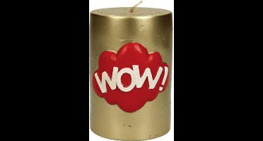 Kaars Wow Wax Goud 10x8x8cm
