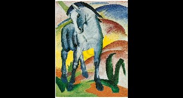 Kunstdruk Franz Marc - Blaues Pferd I Monaco 60x80cm