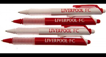 Liverpool FC Pen Set (Pack Of 4) (Red/White)