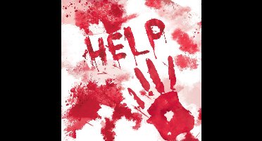 Riethmuller Halloween servet - Bloederige servetten 33x33 cm - 20 stuks