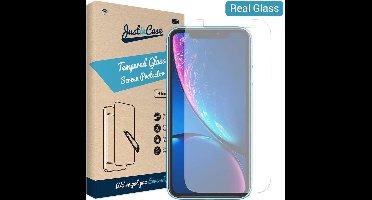 Just in Case screenprotector geschikt voor iPhone Xr - Screenprotector Gehard Glas