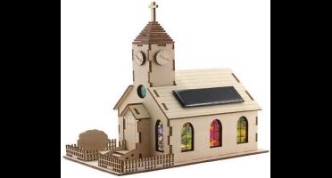 Bouwpakket - Kerk met zonnepaneel