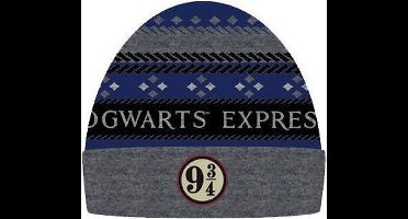 Harry Potter Hogwarts express 9 3/4 muts blauw/grijs
