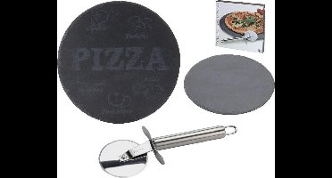 Pizzasteen met Pizzasnijder