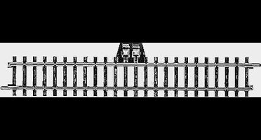 H0 Märklin K-rails (zonder ballastbed) 2290 Aansluitrails, Recht 180 mm 1 stuk(s)