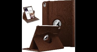 Hoes geschikt voor iPad Pro 2018 11 inch - 360 Graden Draaibaar Book Case Cover Kunstleer - Hoesje van iCall - Bruin