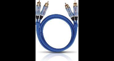Oehlbach Audio-cinchkabel Stereo blauw 5,0 m