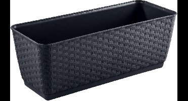 Prosperplast  bloempot - balkonpot met Ratolla haken - umbra