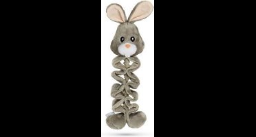Beeztees Konijn Bonny - Hondenspeelgoed - Pluche - Grijs - 31x12,5x7,5