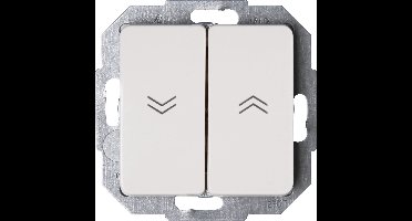 KOPP jaloezie schakelaar | serie Milano| 2 knops | wit