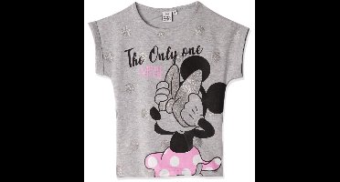 Disney Minnie Mouse T-shirt -The only one - grijs - maat 104 (4 jaar)