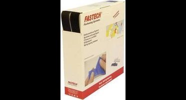 FASTECH® B30-SKL999925 Klittenband Om vast te plakken Hotmelt Haak- en lusdeel (l x b) 25000 mm x 30 mm Zwart 25 m