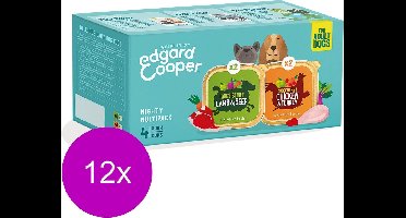 Edgard & Cooper Kuipjes Multipack Adult Chicken Lamb - Hondenvoer - 12 x Kip Lam 4x300 g