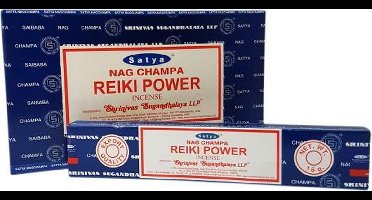 Wierook Satya Nag Champa Reiki Power - 12 doosjes van 15 gram