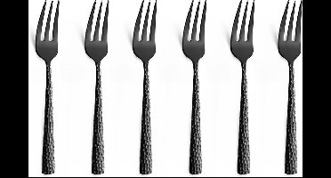 Amefa Felicity Zwart- 6 taartvorkjes