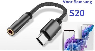 Hoge kwaliteit digitale USB-C naar 3.5mm AUX audio adapter met DAC Werkt op alle nieuwe smartphones en laptops Samsung Galaxy S20-serie, Huawei, Nexus, Nokia,S21 Samsung zwart